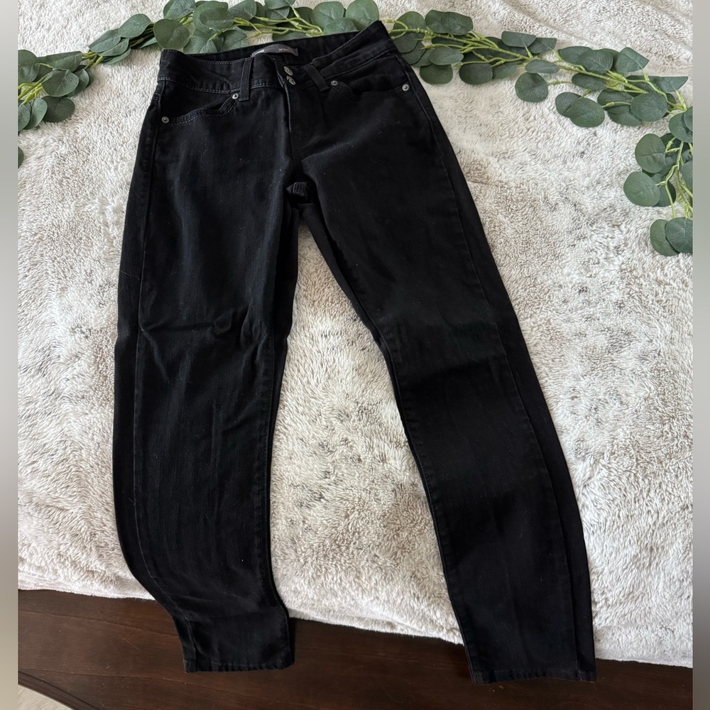 Levi's Women's Black 529 Skinny Leg Curvy Jeans
